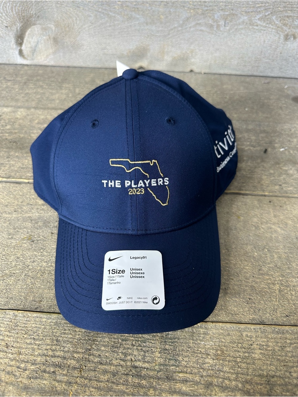 The Players Strapback Golf Hat Blue OSFA Embroidered Nike Florida Legacy 91 NWT